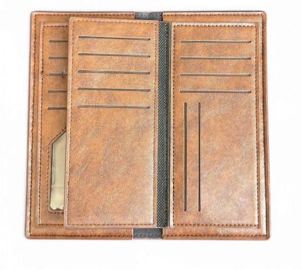 Men's leather wallet -brown-1pc